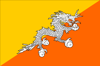 Flaga narodowa, Bhutan