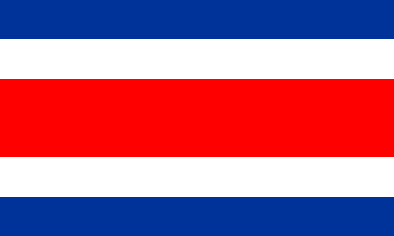 Flaga narodowa, Kostaryka