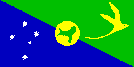 Flaga narodowa, Wyspy Bożego Narodzenia
