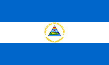 Flaga narodowa, Nikaragua